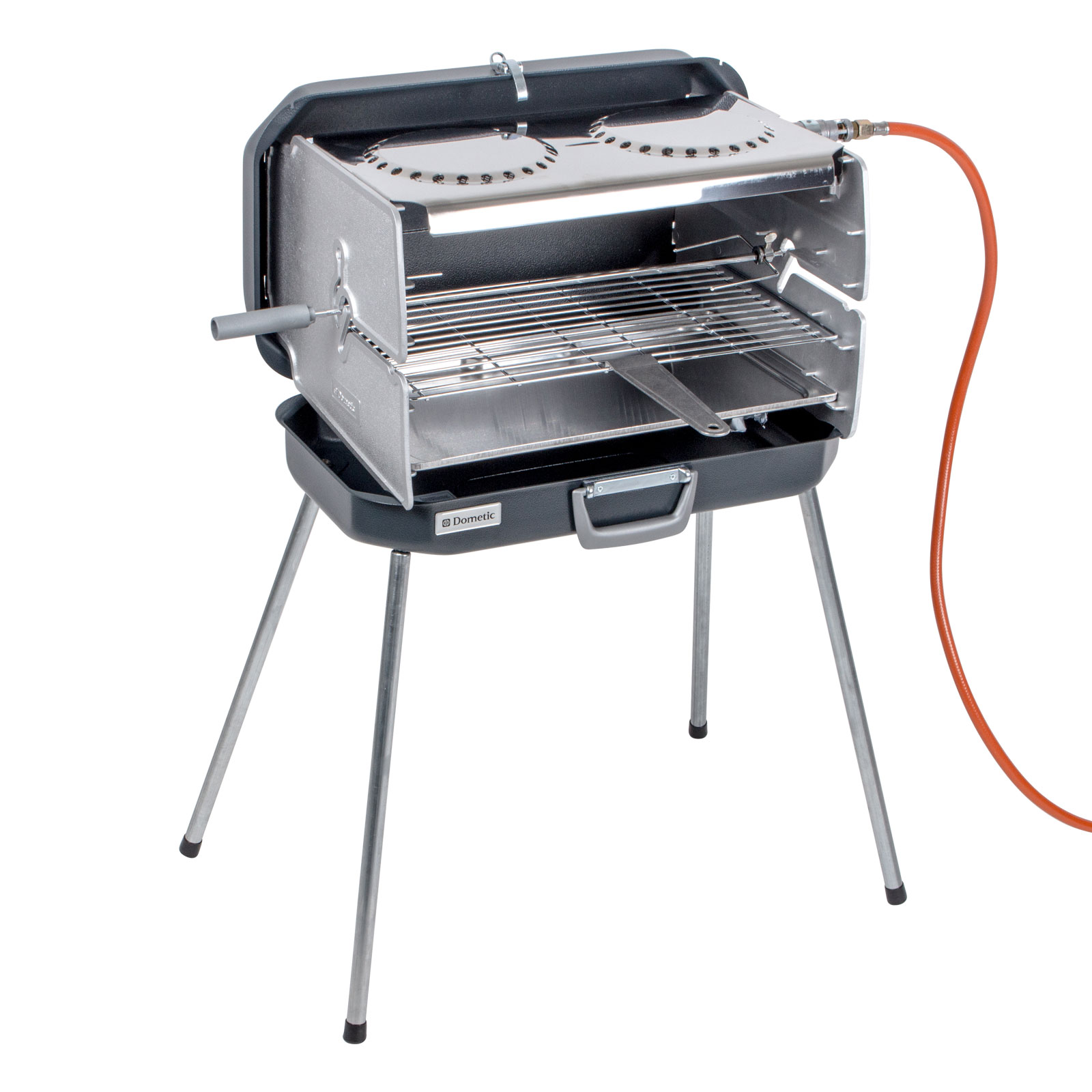 Dometic Koffer Gasgrill Classic 2, 30 mbar, 4,3 KW, Edelstahl, inkl Schlauch
