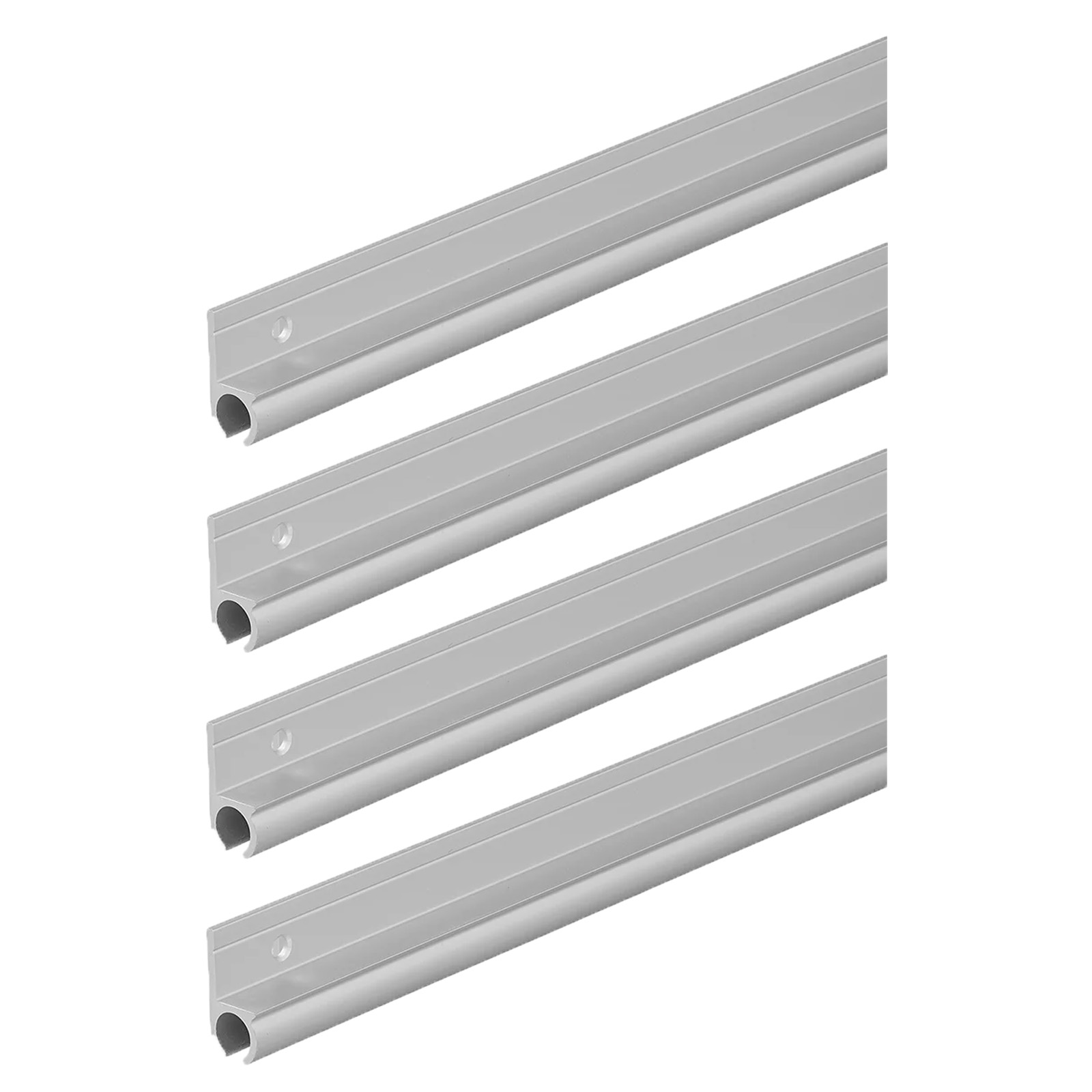 4 x Kederschiene Aluminium Zeltschiene Kederleiste 180° 100 x 2,6 cm Kederprofil