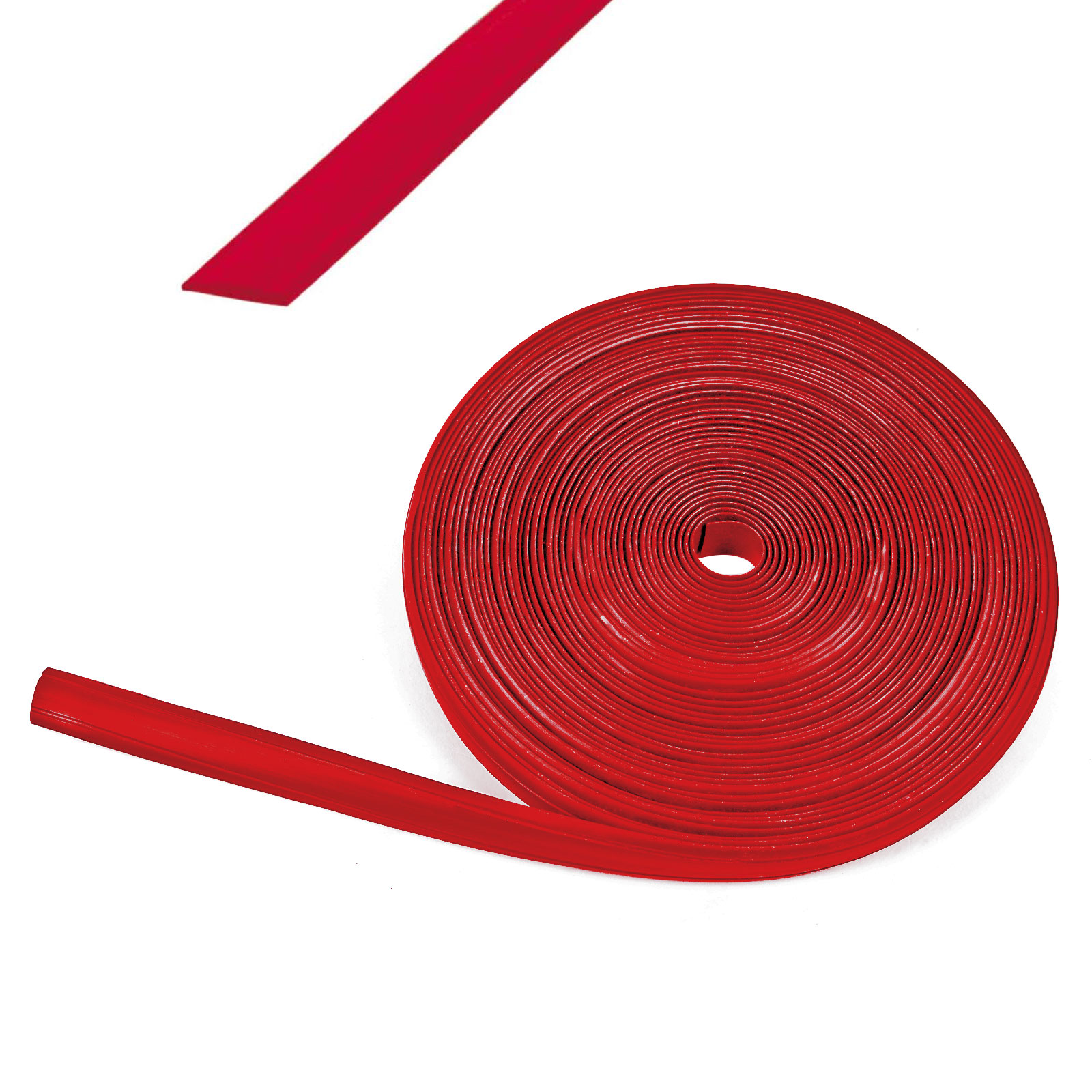 10 m Abdeckprofil Kederschiene Schraubkanal Leistenfüller rot 12mm 