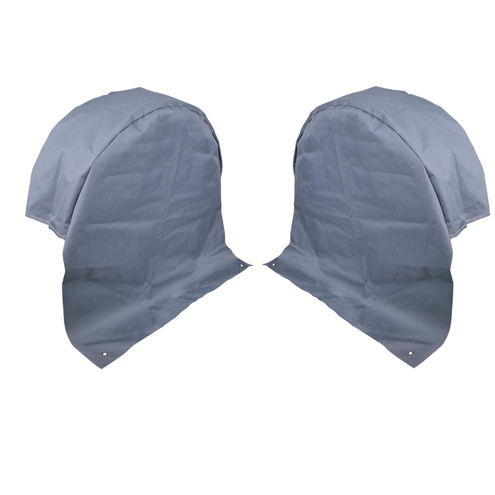 2x Wohnwagen Radabdeckung grau UV Schutz Polyestergewebe mit Anker Ösen
