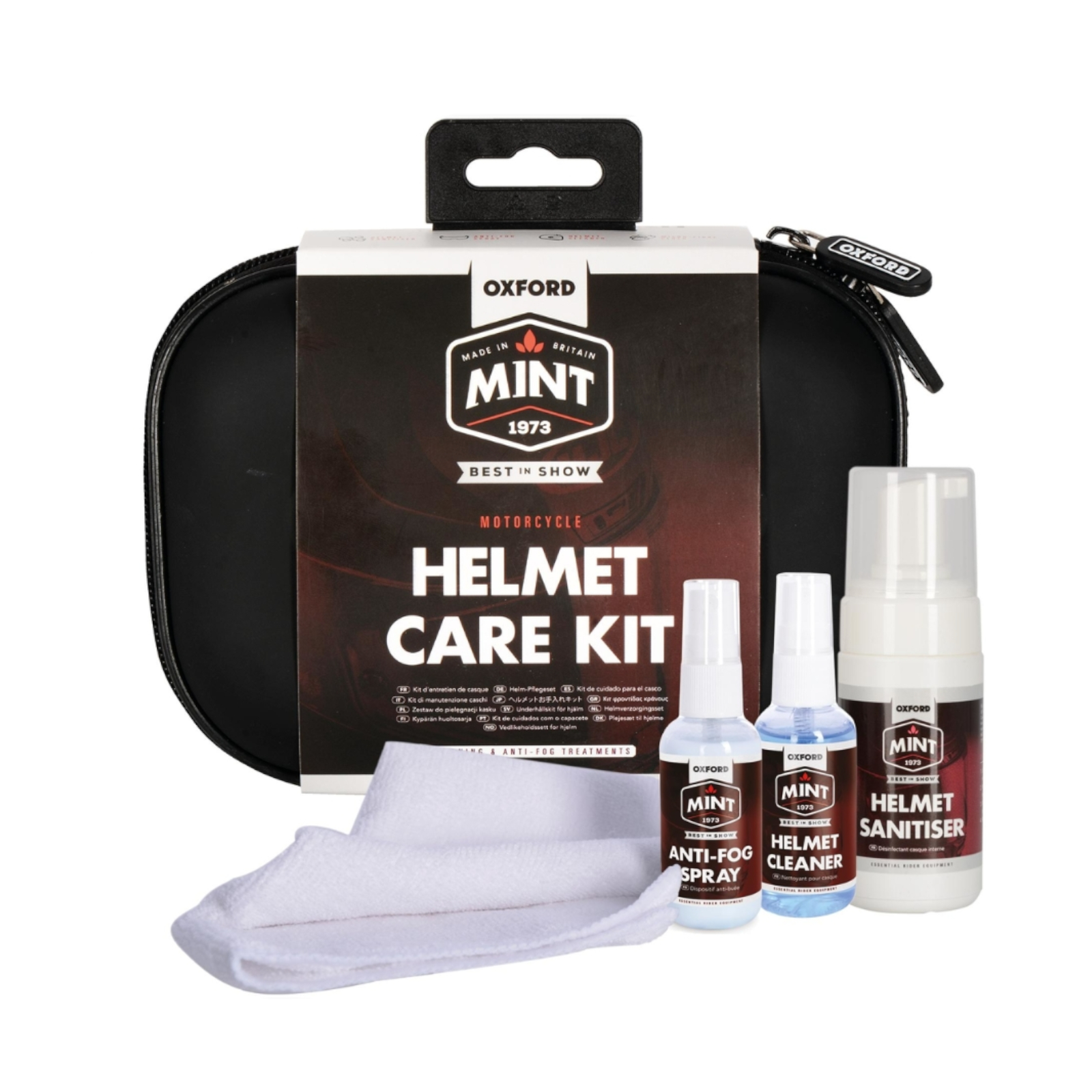 Helmpflege-Set OXFORD "Mint" All in One Pflegepaket, inklusive Tasche